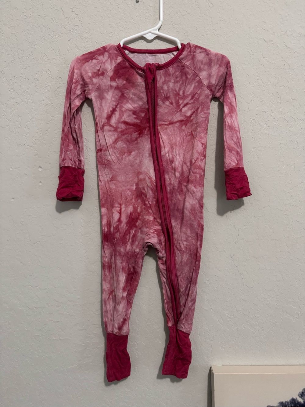 6-12 Months Pink Bamboo Zip Up Pajamas